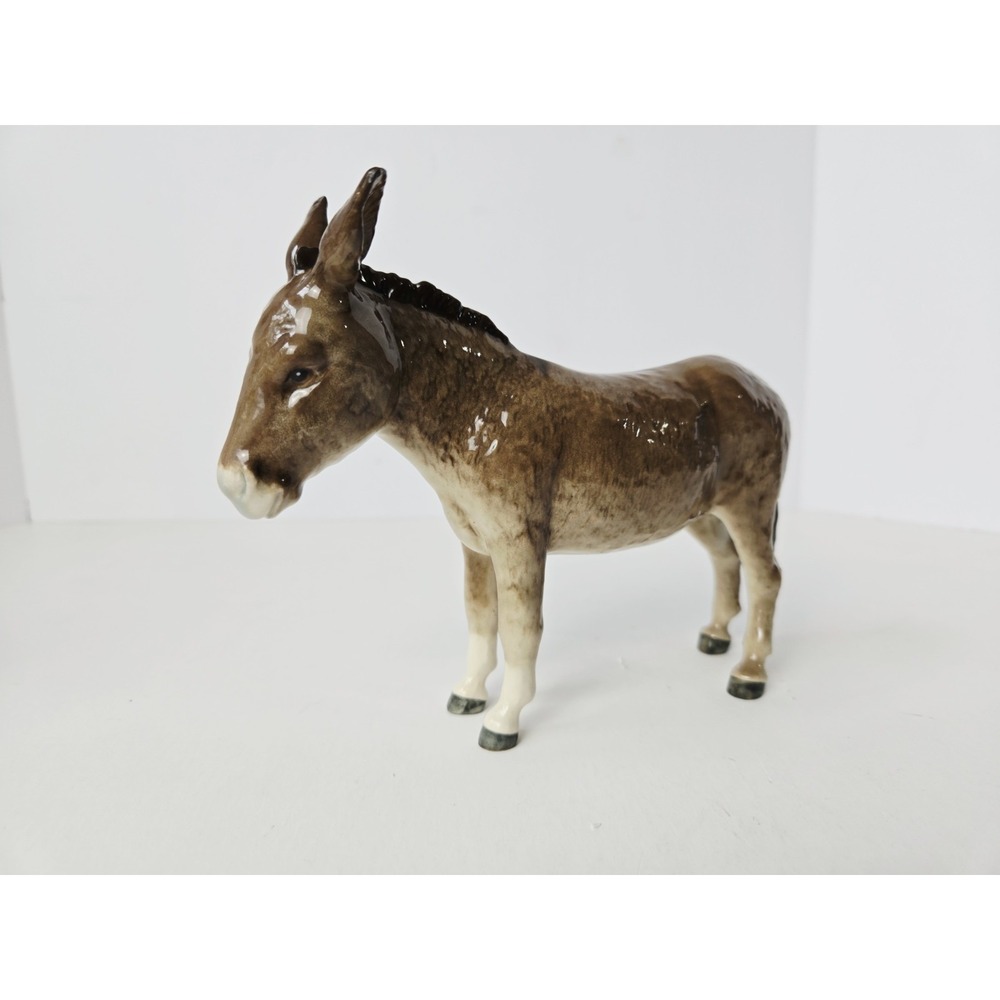 Vintage Beswick England donkey figurine ceramic